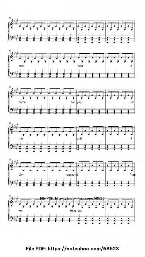 To Build a Home by The Cinematic Orchestra Level Intermediate 8 To Build a Home piano sheet music free pdf