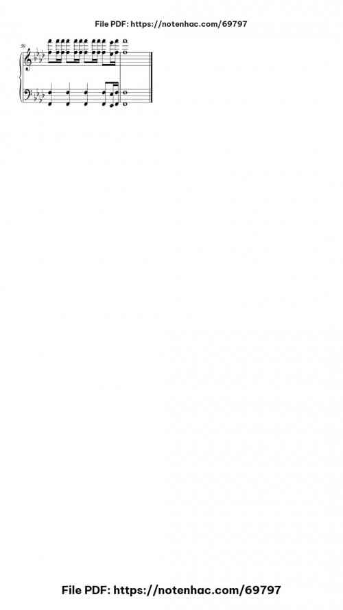 Tsuna Awakens piano sheet music free pdf