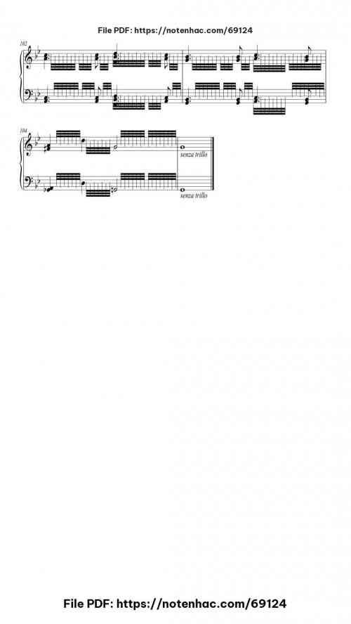 Variations in G Minor on Handel "Passacaglia" Op. 6 piano sheet music free pdf