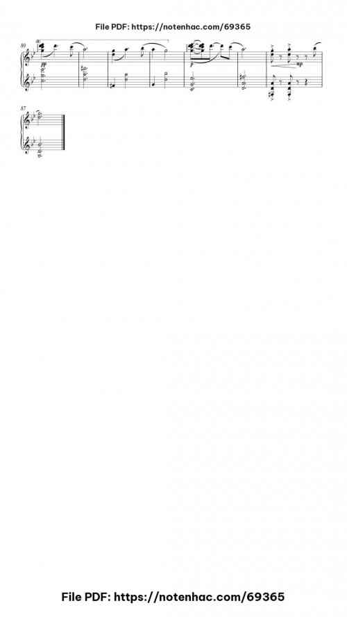 Vivaldi Variation piano sheet music free pdf