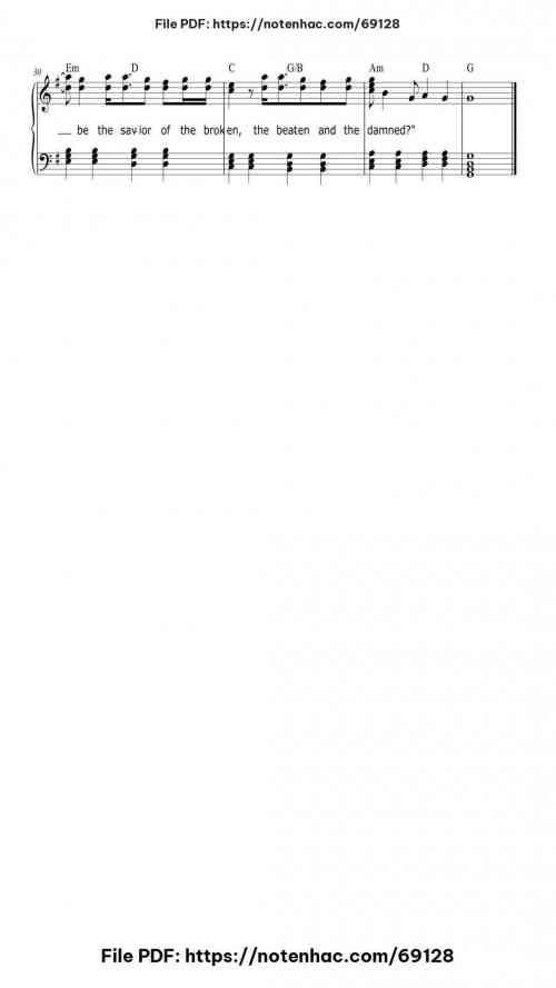 Welcome To The Black Parade piano sheet music free pdf