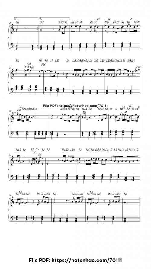 When I Was Your Man piano sheet music free pdf