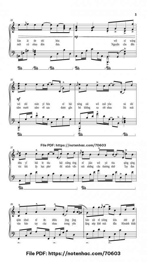 50 Năm Về Sau piano sheet music free pdf