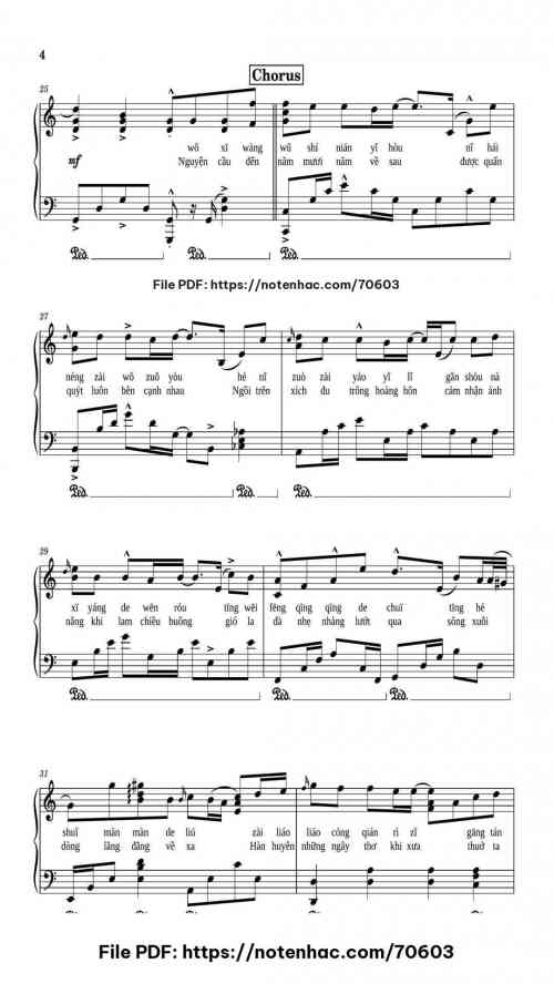 50 Năm Về Sau piano sheet music free pdf