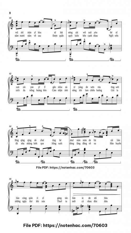 50 Năm Về Sau piano sheet music free pdf