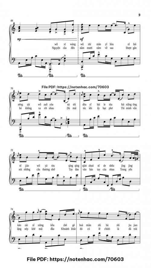 50 Năm Về Sau piano sheet music free pdf