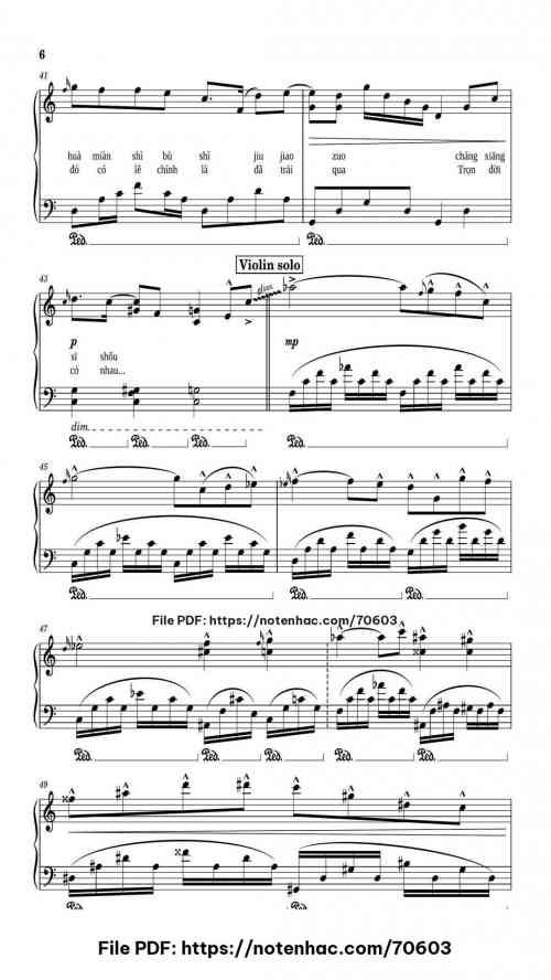 50 Năm Về Sau piano sheet music free pdf