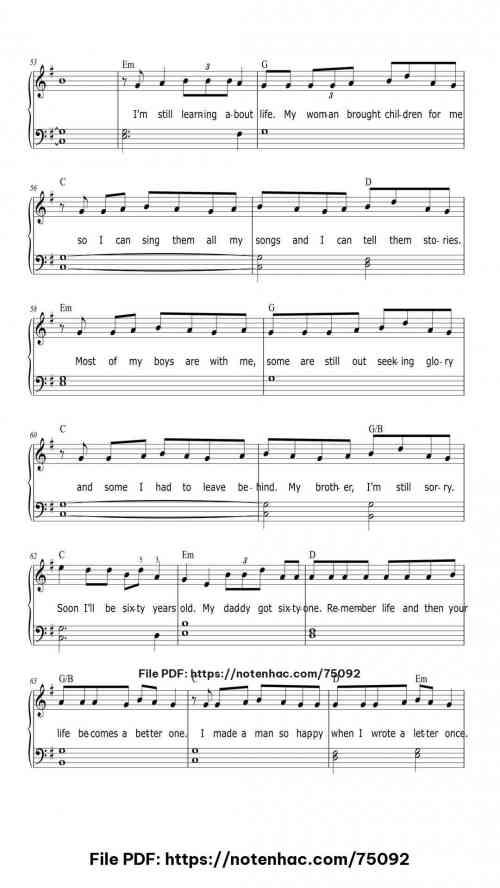 7 Years piano sheet music free pdf