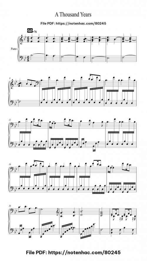 a thousand years 1 1779697838
