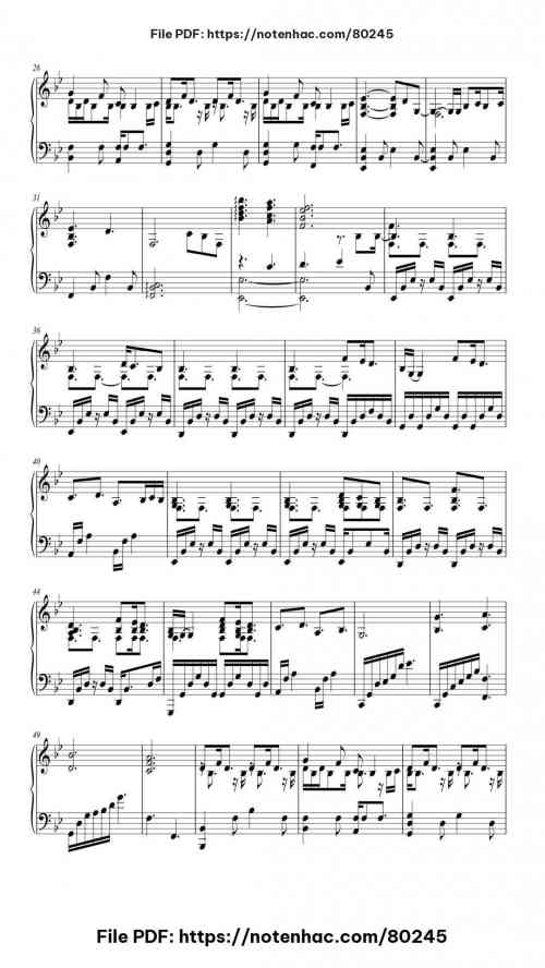 A Thousand Years piano sheet music free pdf