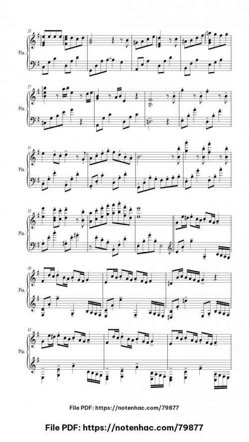 A Town With An Ocean View by Joe Hisaishi Level Intermediate 8 A Town With An Ocean View piano sheet music free pdf