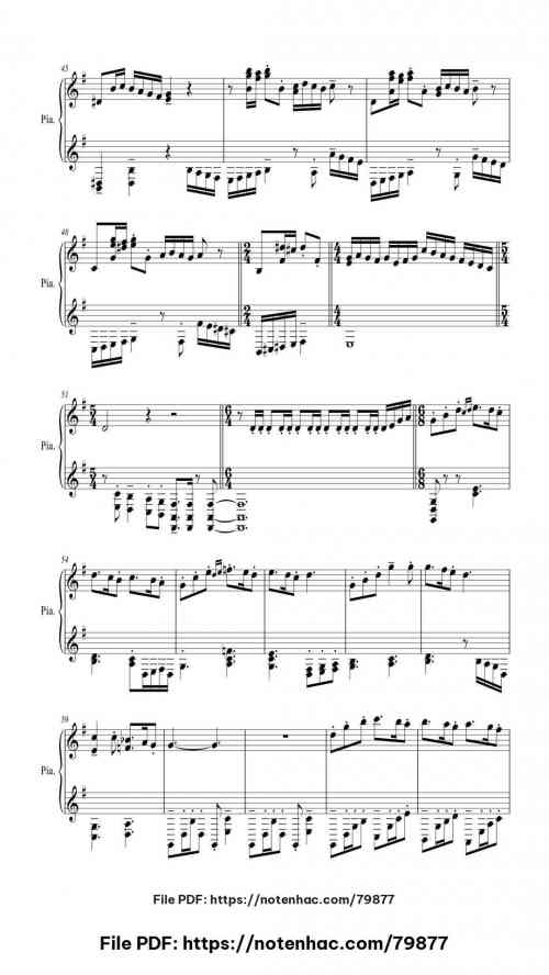 A Town With An Ocean View by Joe Hisaishi Level Intermediate 9 A Town With An Ocean View piano sheet music free pdf