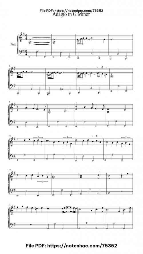 adagio in g minor