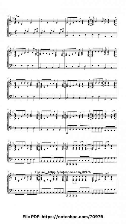 Another Love piano sheet music free pdf
