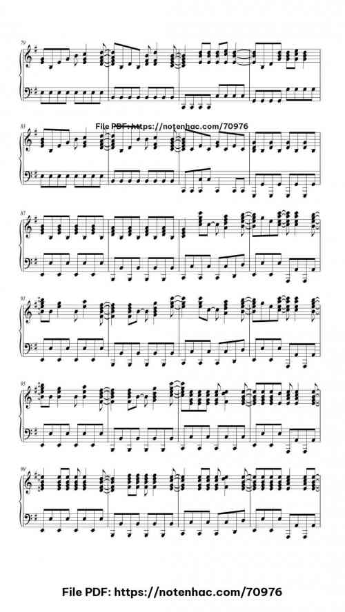 Another Love piano sheet music free pdf