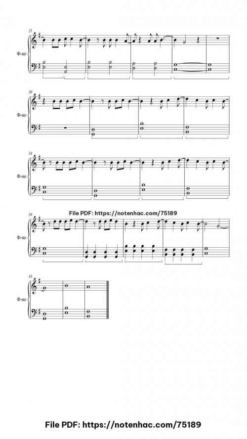Another Love piano sheet music free pdf