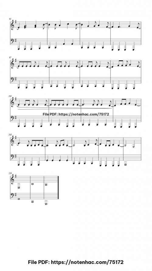 Another Love piano sheet music free pdf