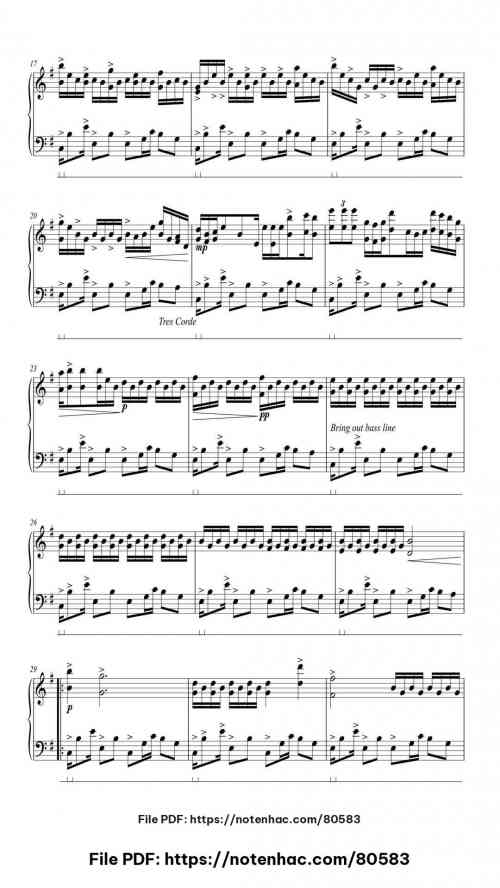 Aria Math piano sheet music free pdf