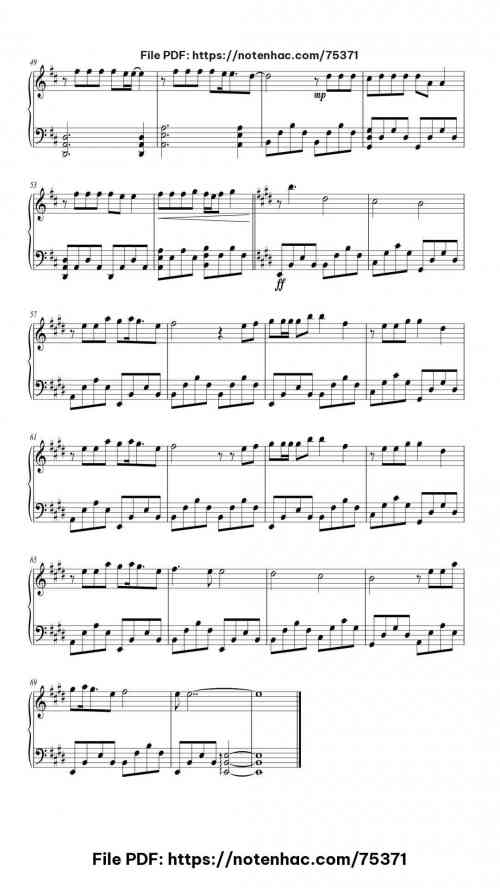 Beautiful in White piano sheet music free pdf