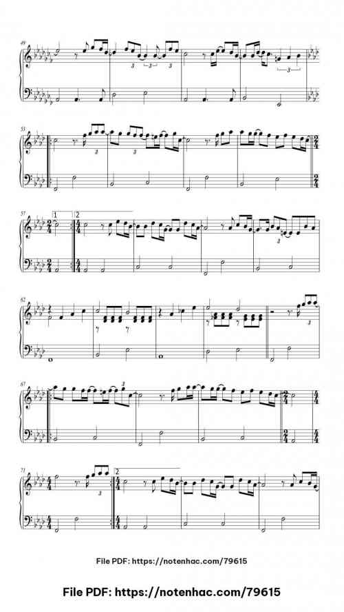 Belle by Richard Cocciante Level Intermediate 7 Belle piano sheet music free pdf