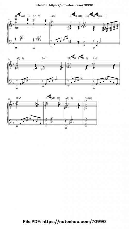 Blue in Green by Miles Davis / Bill Evans Level Intermediate | Free PDF ...
