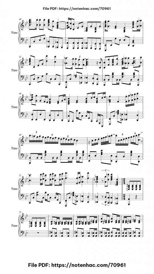 Bohemian Rhapsody piano sheet music free pdf