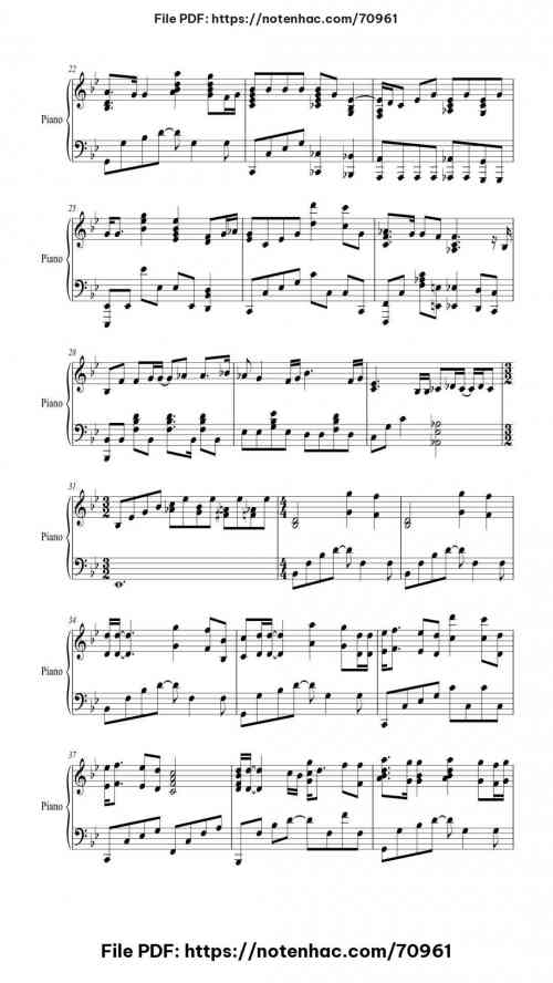 Bohemian Rhapsody piano sheet music free pdf