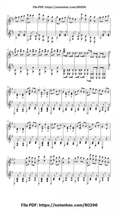 Cancan by Jacques Offenbach Level Mid-Advanced 7 Cancan piano sheet music free pdf