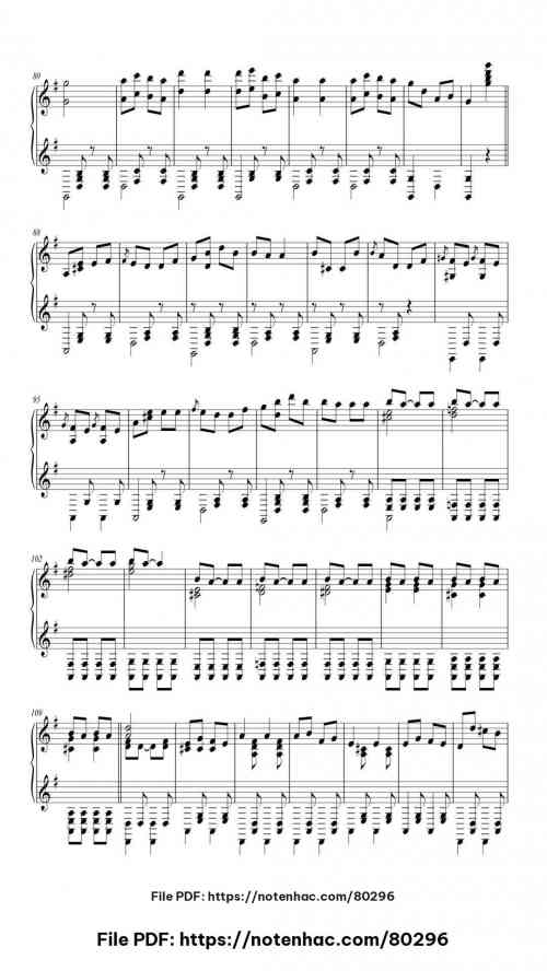Cancan by Jacques Offenbach Level Mid-Advanced 8 Cancan piano sheet music free pdf
