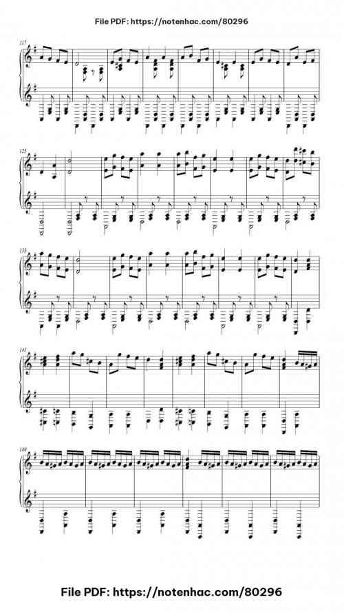 Cancan by Jacques Offenbach Level Mid-Advanced 9 Cancan piano sheet music free pdf