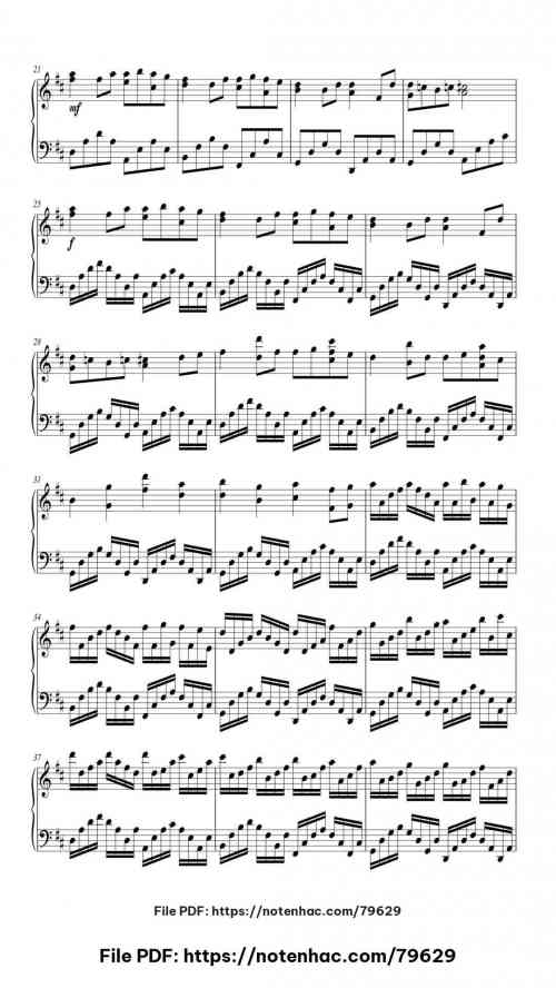 Canon in D Major, Pachelbel's Canon by Johann Pachelbel Level Intermediate 5 Canon in D Major, Pachelbel's Canon piano sheet music free pdf
