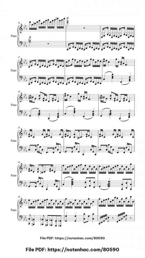 CROATIAN RHAPSODY piano sheet music free pdf