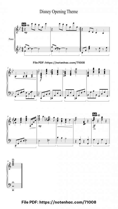 disney opening theme