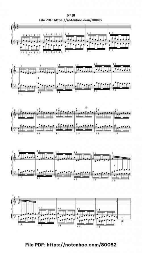 El Pianista Virtuoso (Hanon) No10 by Charles-Louis Hanon Level Intermediate 8 El Pianista Virtuoso (Hanon) No10 by Charles-Louis Hanon Level Intermediate