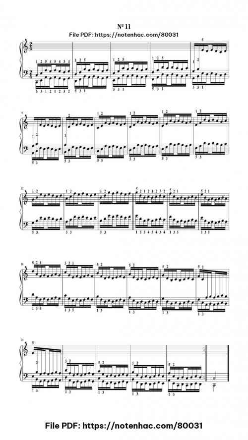 el pianista virtuoso hanon no11 1