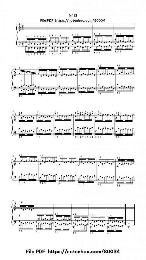 el pianista virtuoso hanon no12 1