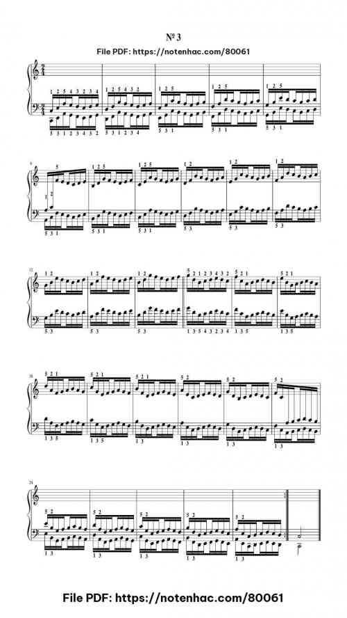 El Pianista Virtuoso (Hanon) No3 by Charles-Louis Hanon Level Intermediate 14 El Pianista Virtuoso (Hanon) No3 by Charles-Louis Hanon Level Intermediate