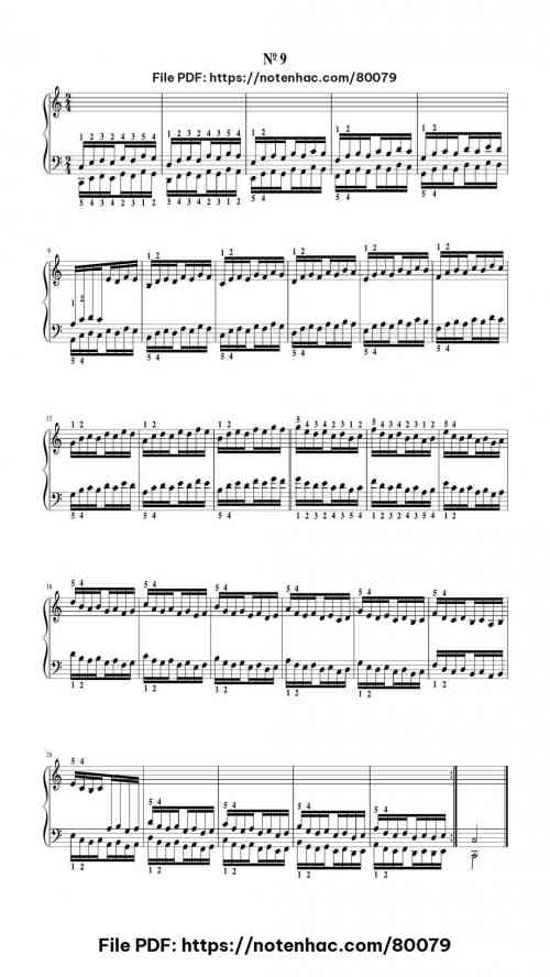 El Pianista Virtuoso (Hanon) No9 by Charles-Louis Hanon Level Intermediate 9 El Pianista Virtuoso (Hanon) No9 by Charles-Louis Hanon Level Intermediate