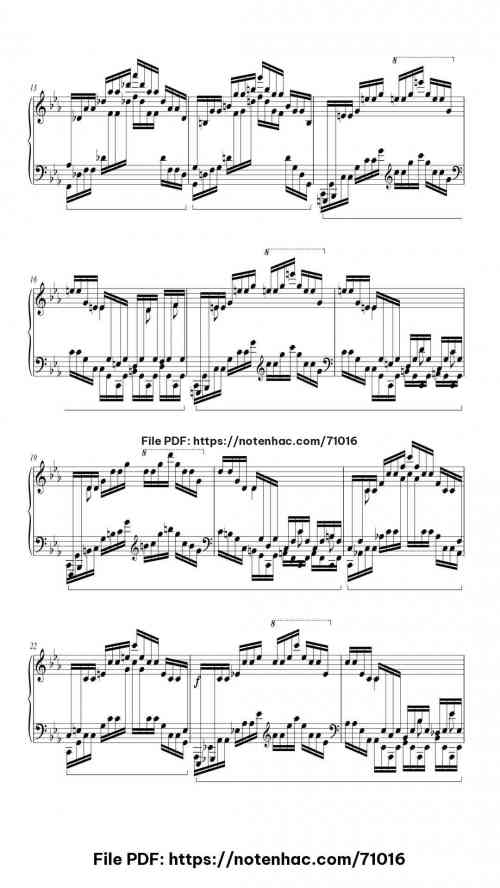 Etude Op. 25 No. 12 in C Minor "Ocean" by Frédéric Chopin Level Mid-Advanced 9 Etude Op. 25 No. 12 in C Minor "Ocean" piano sheet music free pdf