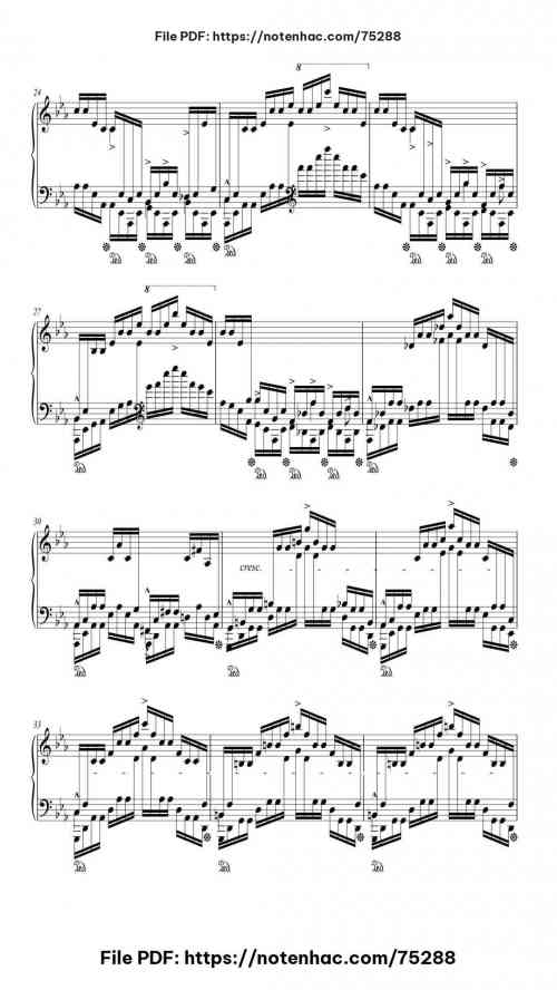 Etude Op. 25 No. 12 in C Minor "Ocean" piano sheet music free pdf