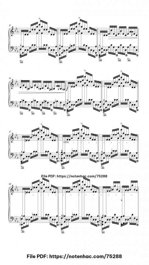 Etude Op. 25 No. 12 in C Minor "Ocean" piano sheet music free pdf