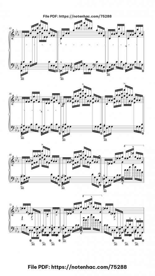 Etude Op. 25 No. 12 in C Minor "Ocean" piano sheet music free pdf