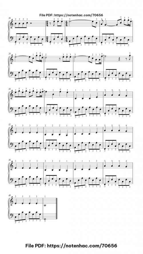 Faded- Easy Piano with Fingering piano sheet music free pdf