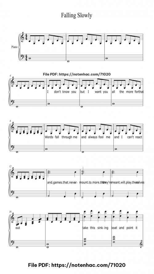 falling slowly