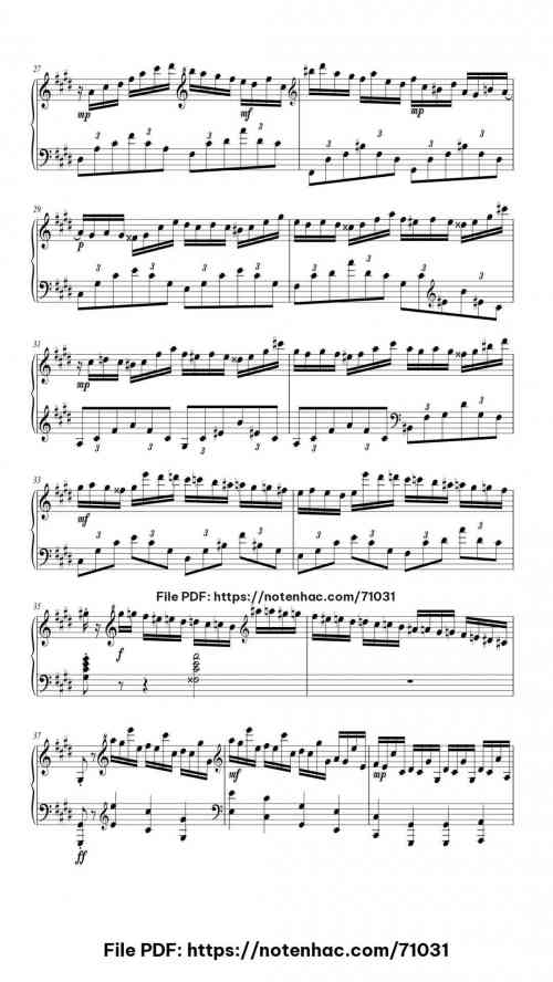 Fantasie-Impromptu in C-sharp Minor, Op. posth. 66 piano sheet music free pdf