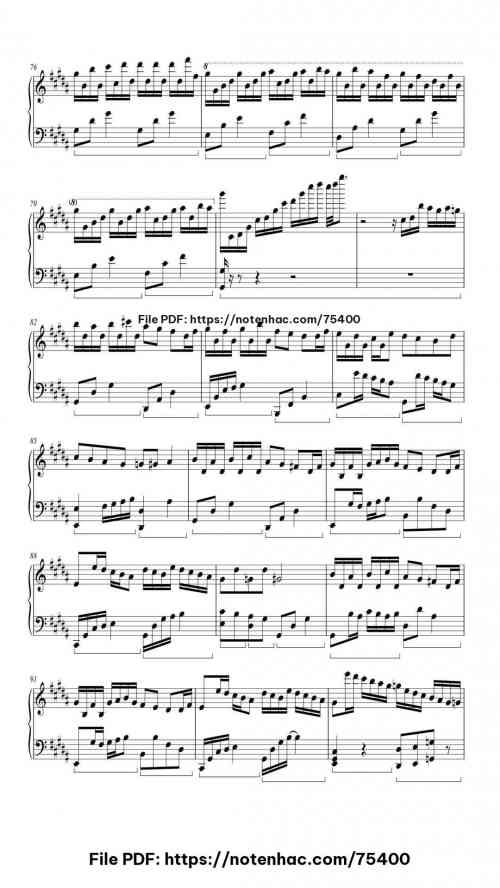 Flower Dance piano sheet music free pdf