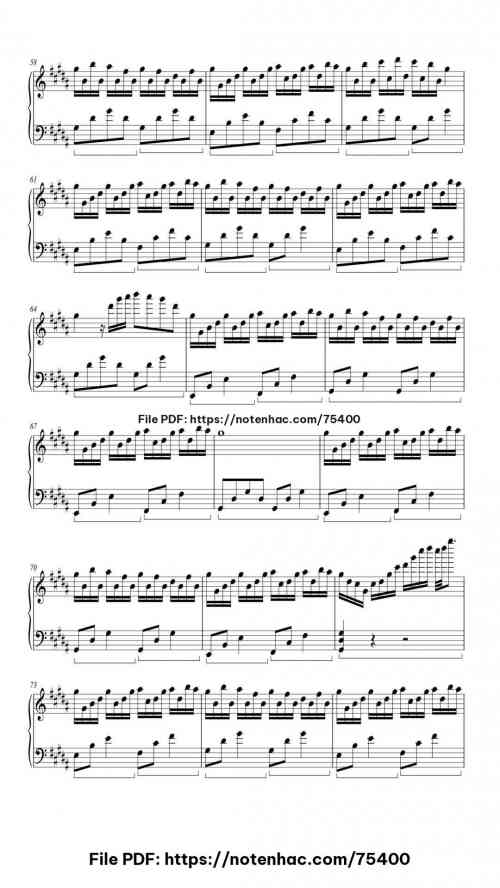 Flower Dance piano sheet music free pdf