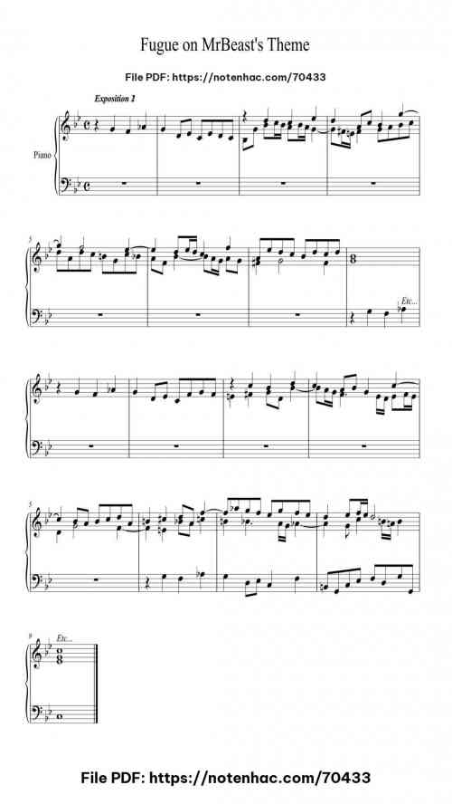 fugue on mrbeasts theme