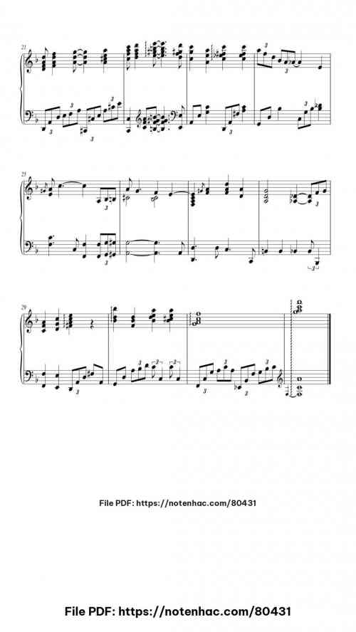 Georgia on My Mind piano sheet music free pdf