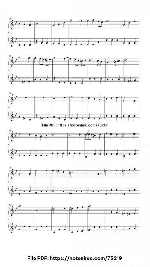 Howl's Moving Castle Theme piano sheet music free pdf